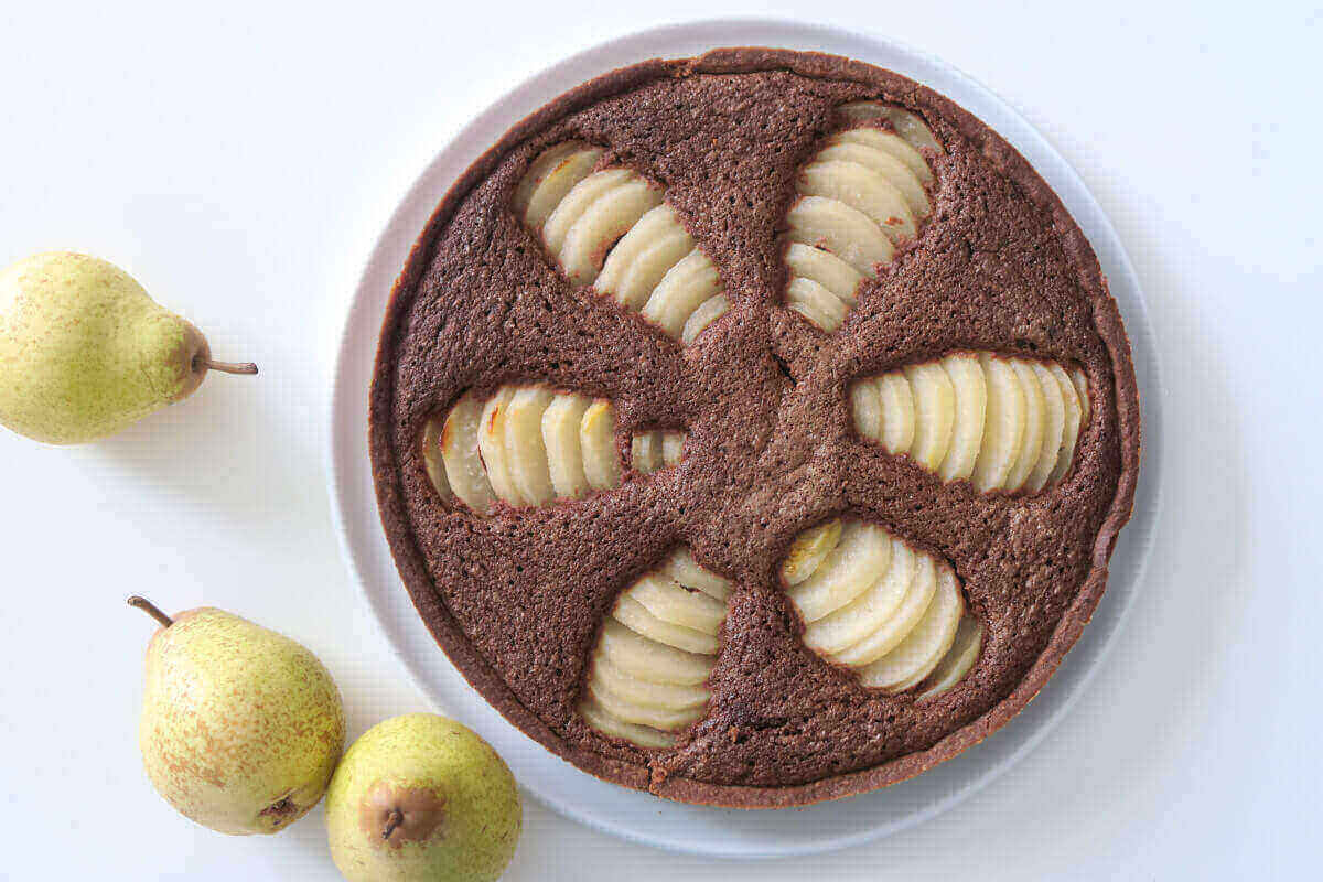 Tarte Amandine Poire Et Chocolat - In Maï Way